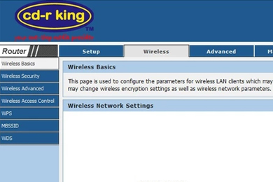 CDR King Router Reset Using Web Browser