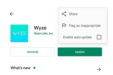 Update the Wyze App